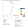 Lampadaire SARDANA - Ø 44 cm - Or Mat / Laiton - de la marque LUCIDE | Premium