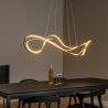 Suspension SARDANA - 160 cm - Or Mat / Laiton - de la marque LUCIDE | Premium