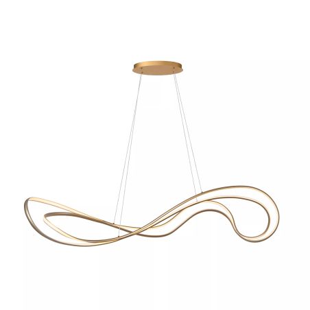 Suspension SARDANA - 160 cm - Or Mat / Laiton - de la marque LUCIDE | Premium