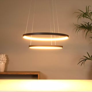 Suspension VIDAL - Ø 78 cm - noir - de la marque LUCIDE | Premium