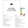 Suspension VIDAL - Ø 78 cm - noir - de la marque LUCIDE | Premium