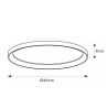 Plafonnier - diamètre 48 cm - LED Dim. - 1x38W 2700K - Or Mat et Laiton - de la marque LUCIDE - Premium