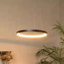 Suspension VIDAL - diamètre 58 cm - LED Dim. - 1x48W 2700K - Noir - de la marque LUCIDE