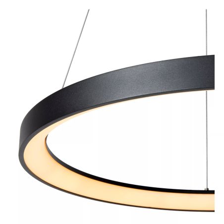 Suspension VIDAL - diamètre 58 cm - LED Dim. - 1x48W 2700K - Noir - de la marque LUCIDE