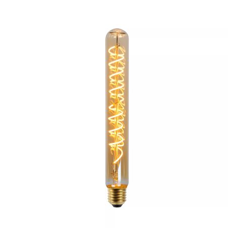 Ampoule filament LED T32 - culot E27 - diamètre 3,2 cm - E27 - 1x4,9W 2200K - Ambre - de la marque LUCIDE