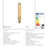 Ampoule filament LED T32 - culot E27 - diamètre 3,2 cm - E27 - 1x4,9W 2200K - Ambre - de la marque LUCIDE