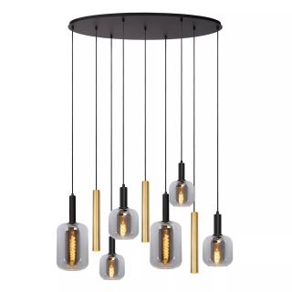 Suspension JOANET - 6xE27 - Laiton - de la marque LUCIDE