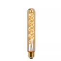 Ampoule filament LED T32 - culot E27 - diamètre 3,2 cm hauteur 20 cm - E27 - 1x4,9W 2200K - Ambre - de la marque LUCIDE