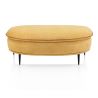 Almeria, Grand pouf rond 123 x 66 cm - tissu santos ocre - Henders and Hazel