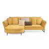 Almeria, Grand pouf rond 123 x 66 cm - tissu santos ocre - Henders and Hazel