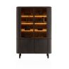Ravello, vaisselier 150 cm - 2-portes + 2-portes de verres (+ LED) - Henders and Hazel