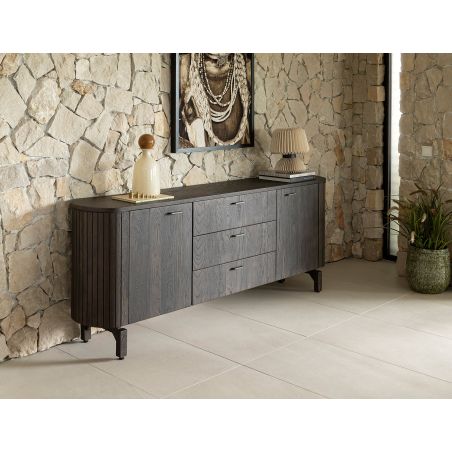 Ravello, buffet 220 cm - 2-portes + 3-tiroirs - Henders and Hazel