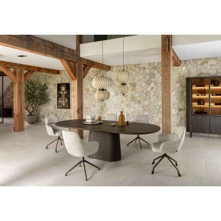 Ravello, Table 270 x 120 cm - en teinte basalte ou dune - Henders and Hazel