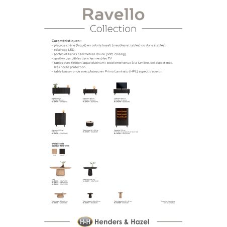 Ravello, Table 270 x 120 cm - en teinte basalte ou dune - Henders and Hazel