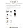 Ravello, Table 270 x 120 cm - en teinte basalte ou dune - Henders and Hazel