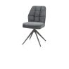 Bell, chaise - pietement graphite - pivotante - confort ressorts - combination Calabria / Vada - Henders and Hazel