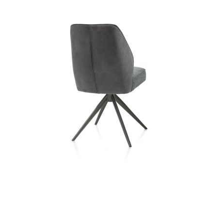 Bell, chaise - pietement graphite - pivotante - confort ressorts - combination Calabria / Vada - Henders and Hazel