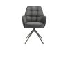 Bell, chaise a accoudoirs - pietement graphite - pivotante - confort ressorts - Calabria - Henders and Hazel