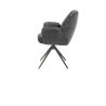 Bell, chaise a accoudoirs - pietement graphite - pivotante - confort ressorts - Calabria - Henders and Hazel