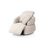 Hollywood, Homecinema fauteuil pivotant, tissu Cloudy dos réglable, électrique repose, incl. bat - Henders and Hazel