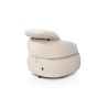 Hollywood, Homecinema fauteuil pivotant, tissu Cloudy dos réglable, électrique repose, incl. bat - Henders and Hazel