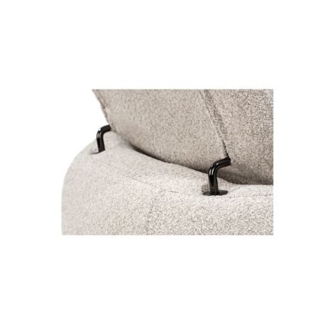 Hollywood, Homecinema fauteuil pivotant, tissu Cloudy dos réglable, électrique repose, incl. bat - Henders and Hazel