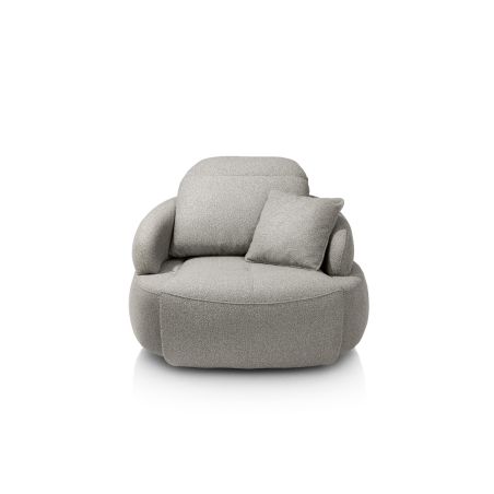 Hollywood, homecinema fauteuil pivotant xl, tissu cloudy, dos réglable, électrique repose - Henders and Hazel