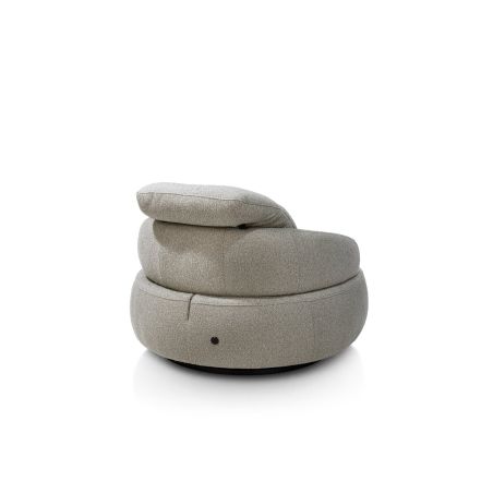 Hollywood, homecinema fauteuil pivotant xl, tissu cloudy, dos réglable, électrique repose - Henders and Hazel
