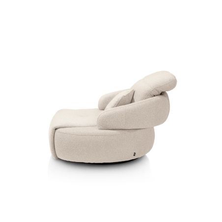 Hollywood, homecinema fauteuil pivotant xl, tissu cloudy, dos réglable, électrique repose - Henders and Hazel