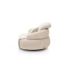Hollywood, homecinema fauteuil pivot. xl, tissu cloudy dos réglable, électriq repose, incl. batt - Henders and Hazel