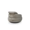 Hollywood, homecinema fauteuil pivot. xl, tissu cloudy dos réglable, électriq repose, incl. batt - Henders and Hazel