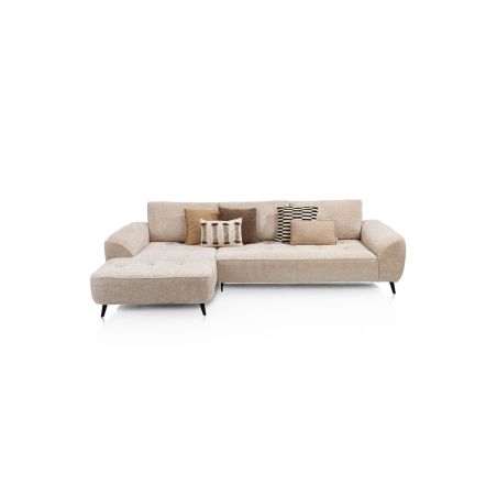 Belluno, 3-places accoudoir droit + méridienne gauche + flex - Derby beige - Henders and Hazel
