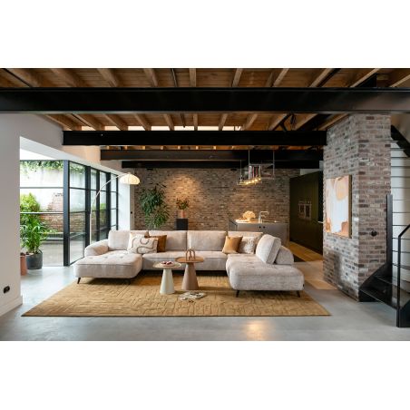 Belluno, 3-places accoudoir droit + méridienne gauche + flex - Derby beige - Henders and Hazel