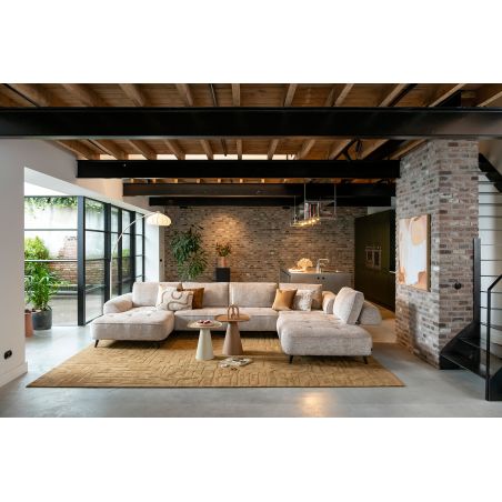 Belluno, 3-places accoudoir droit + méridienne gauche + flex - Derby beige - Henders and Hazel