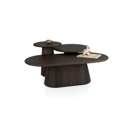 Ravello, table basse 120 x 60 cm - plateau en 1 piece + fond droit - Henders and Hazel