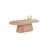 Ravello, table basse 120 x 60 cm - plateau en 1 piece + fond droit - Henders and Hazel
