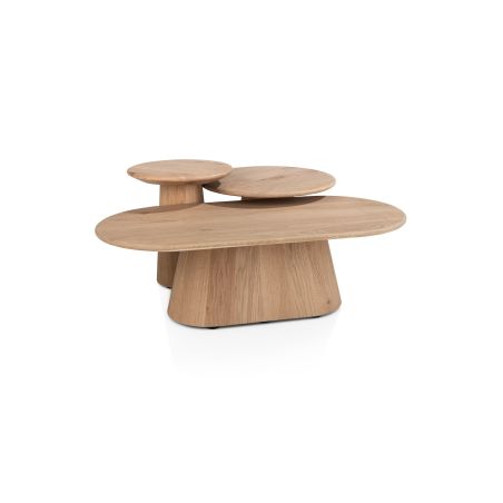 Ravello, table basse 120 x 60 cm - plateau en 1 piece + fond droit - Henders and Hazel