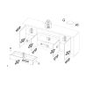 Buffet 4 portes et 1 tiroir CRONOS BLANC MERCURE avec LED inclus