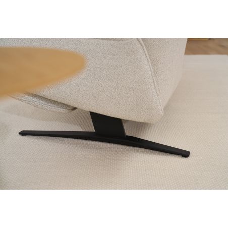 Canapé trapèze 2 places 231 cm Lounger 4362 en tissu avec 2 relax électriques et table intermédiaire de la marque HIMOLL