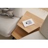 Canapé trapèze 2 places Lounger 4362 en tissu avec 2 relax électriques et table intermédiaire full option - HIMOLLA