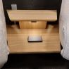 Canapé trapèze 2 places Lounger 4362 en tissu avec 2 relax électriques et table intermédiaire full option - HIMOLLA