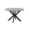 Table ronde 120 cm GREGORY en décor chêne estival