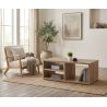 Table basse ANTONIO avec 3 niches de rangement