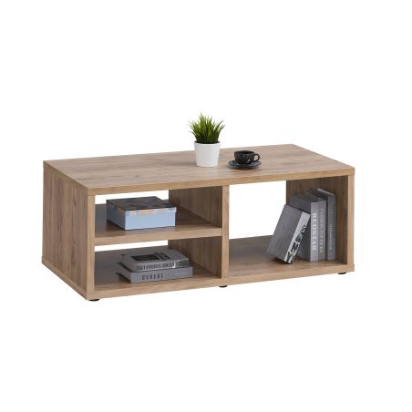 Table basse ANTONIO avec 3 niches de rangement