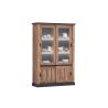 Vitrine ELIOTT de style industriel avec 4 portes coulissantes et éclairage led