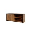 Meuble TV DIEGO de style industriel avec 1 porte et 2 niches ouvertes