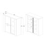 Vitrine contemporaine 133 cm DESIR