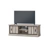 Meuble TV 155 cm CLEMENCE avec 2 porte coulissantes et 2 niches
