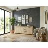 Buffet 220 cm THEMIS en décor chêne ivoire