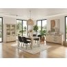 Buffet 220 cm THEMIS en décor chêne ivoire